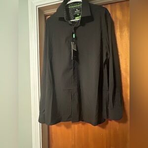 Tom Baine Black dress shirt XL